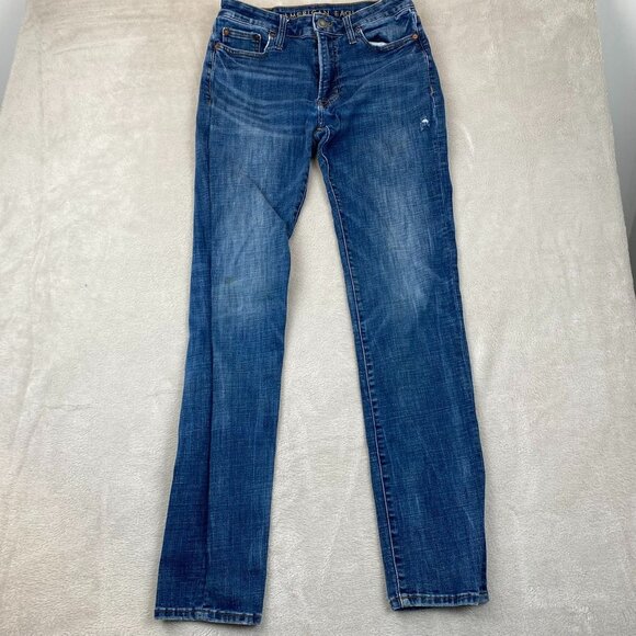 American Eagle Outfitters Mens Jeans 30x34 Relaxed Fit Mid-Rise Blue Denim Casua - Picture 16 of 16